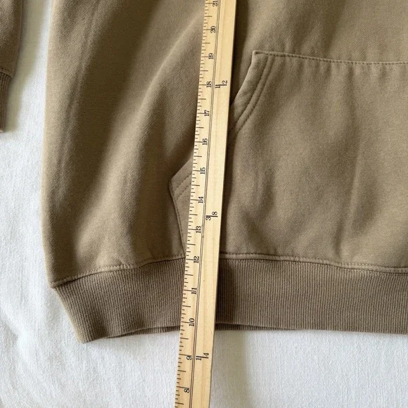 Fear of God Essentials Hoodie Beige Men's XL Premium Fleece Pullover